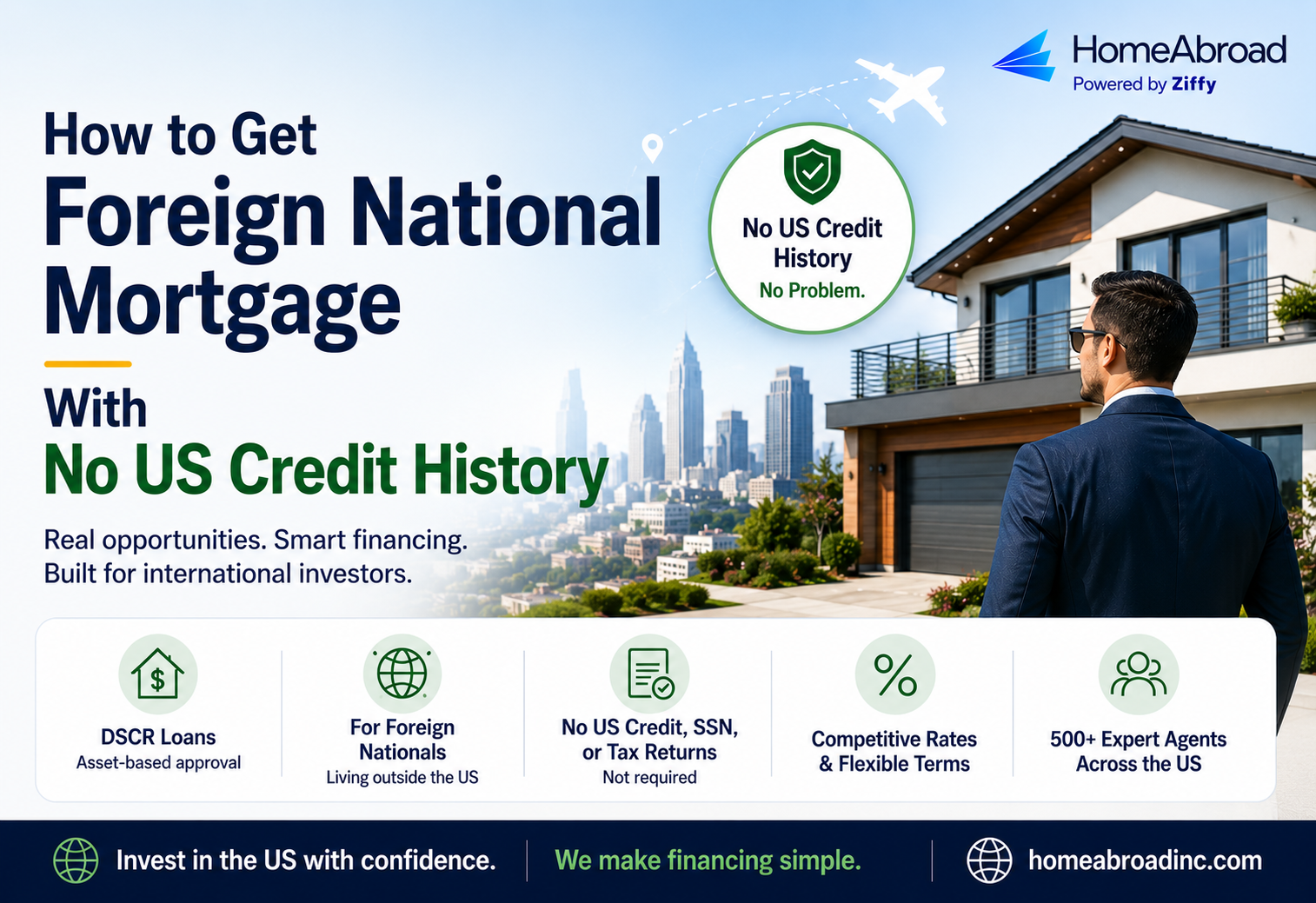 How to Get Foreign National Mortgage With No US Credit History