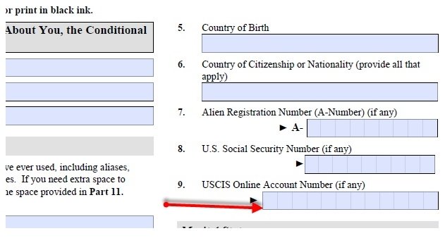 USCIS Online Account Number