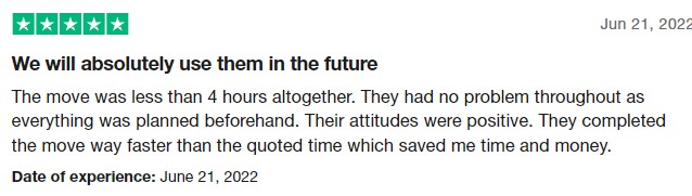 user review for premier van lines