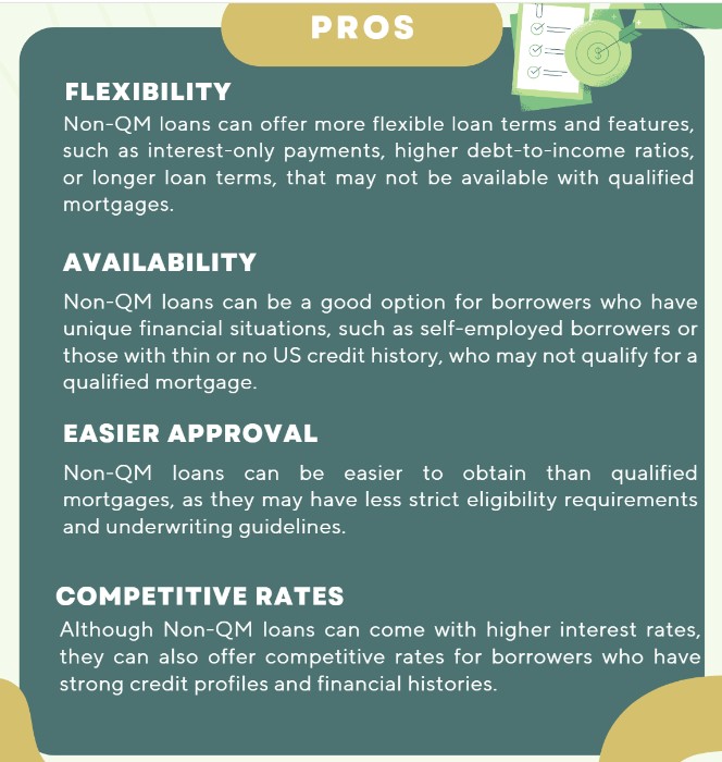 List of pros of Non-QM loans