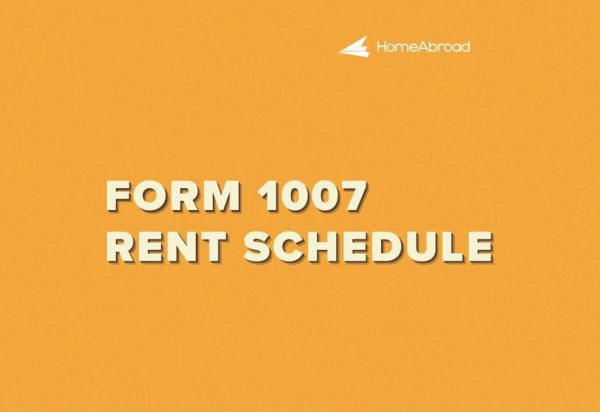 Form 1007 Rent Schedule