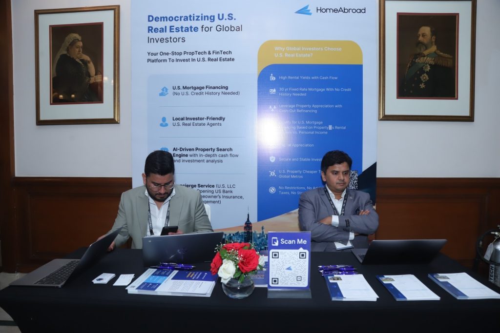 The HomeAbroad at the GIIS-IRES event at The Imperial, New Delhi. Our team garnered a lot of attention from attendees who were interested in investing in US real estate.