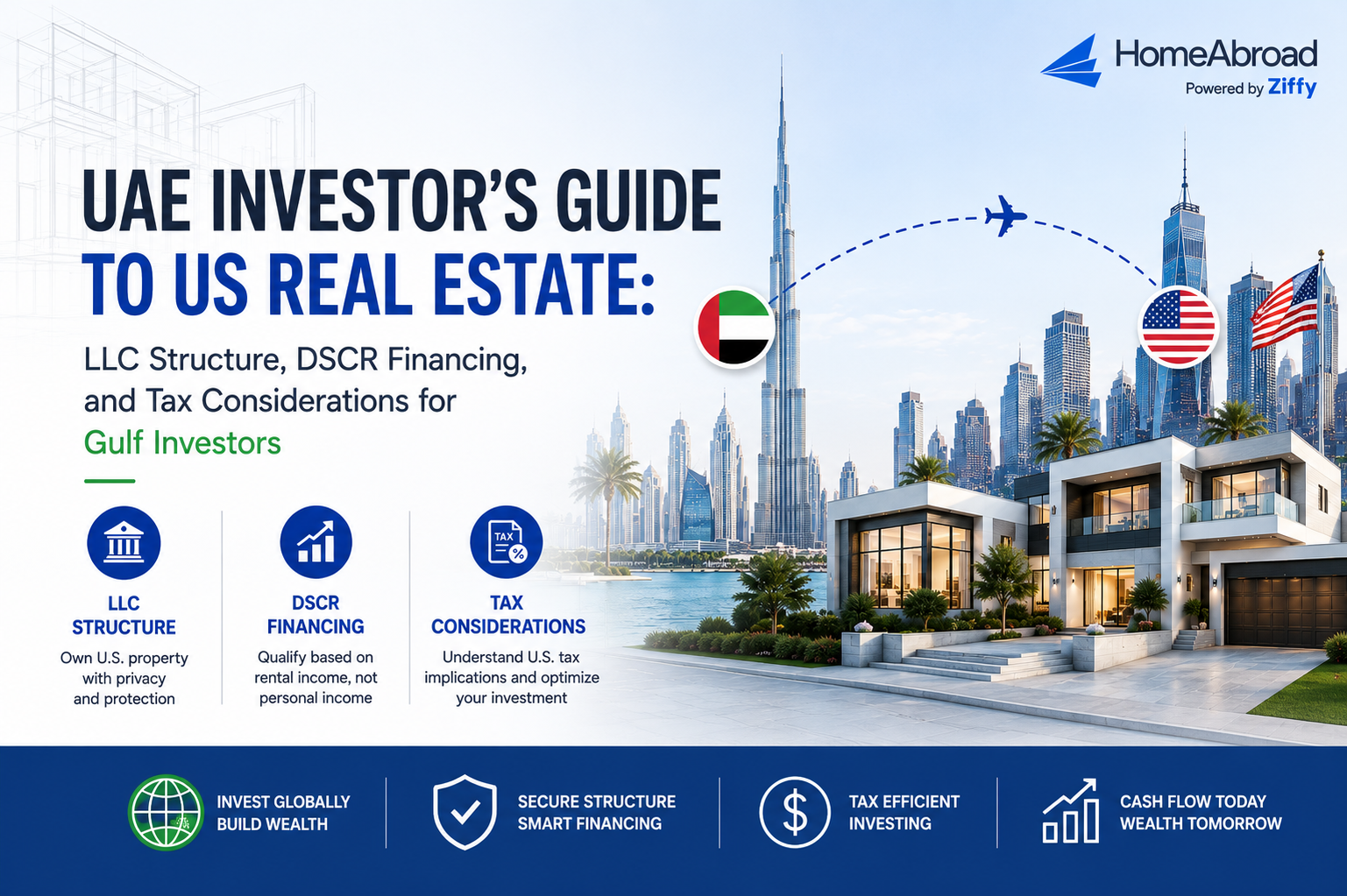 UAE Investor’s Guide to US Real Estate: LLC Structure, DSCR Financing, and Tax Considerations for Gulf Investors